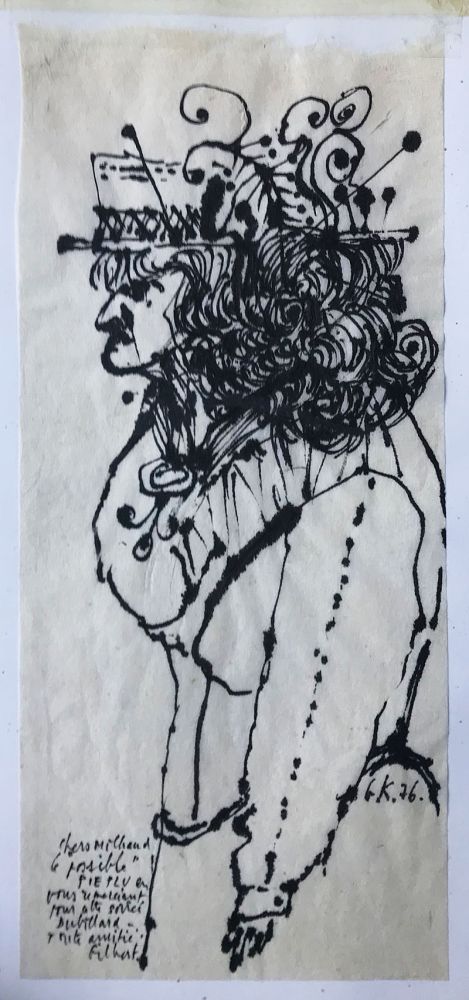 技術的なありません Anonyme - Gilbert K. (XXe).  Femme au chapeau
