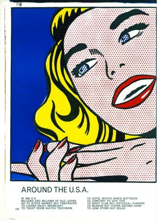 リトグラフ Lichtenstein - Girl,