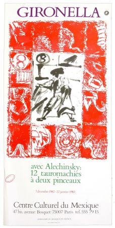 掲示 Alechinsky - Gironella avec Alechinsky, 1982