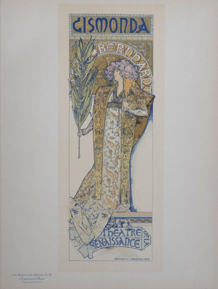 リトグラフ Mucha - Gismonda - Les Maitres de L’Affiche, 1896