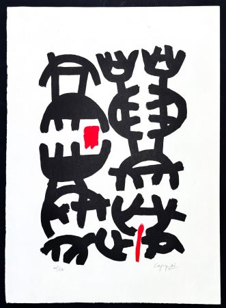 リトグラフ Capogrossi - Giuseppe Capogrossi (1900–1972) - Lithography on Fabriano paper - 1957