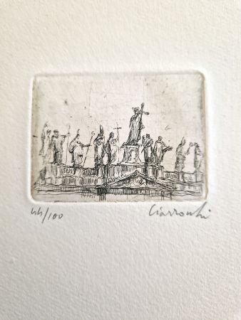 エッチング Ciarrocchi - Gli Apostoli di marmo