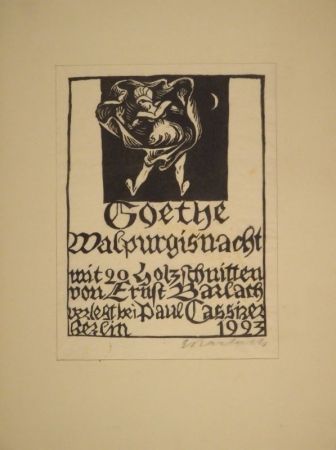 木版 Barlach - GOETHE, J. W. von. Walpurgisnacht.