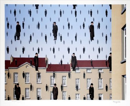 リトグラフ Magritte - Golconde
