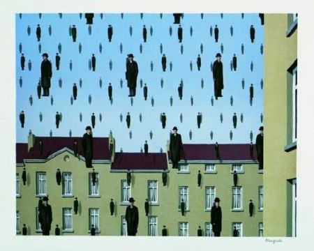リトグラフ Magritte - Golconde, 1953