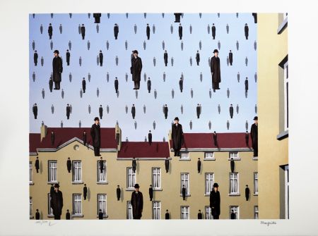 リトグラフ Magritte - Golconde (Golconda)