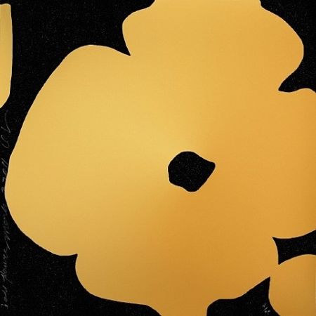 シルクスクリーン Sultan - Gold Flowers
