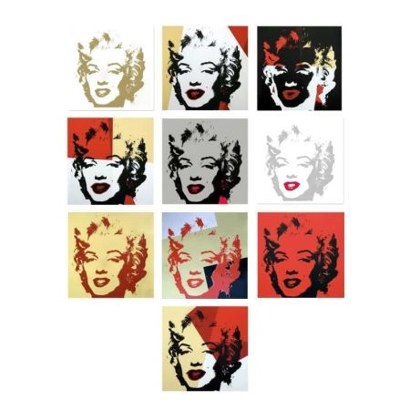 シルクスクリーン Warhol (After) - Golden Marilyn Portfolio