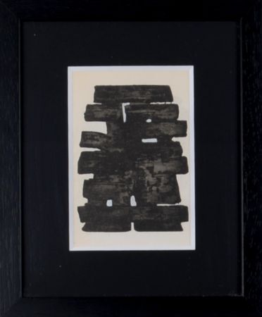 ステンシル Soulages (After) - Gouaches et gravures (A), 1957 - Framed!
