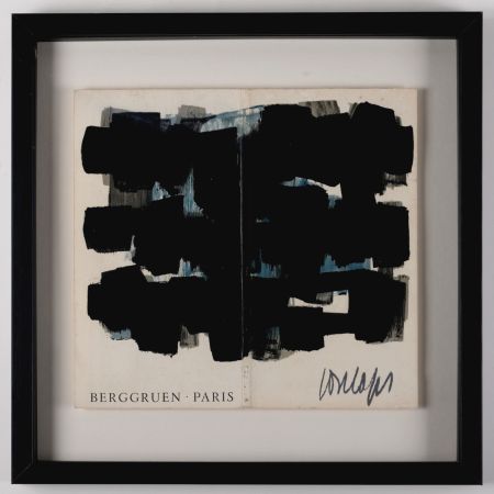 リトグラフ Soulages - Gouaches et gravures (Cover), 1957 - Framed!