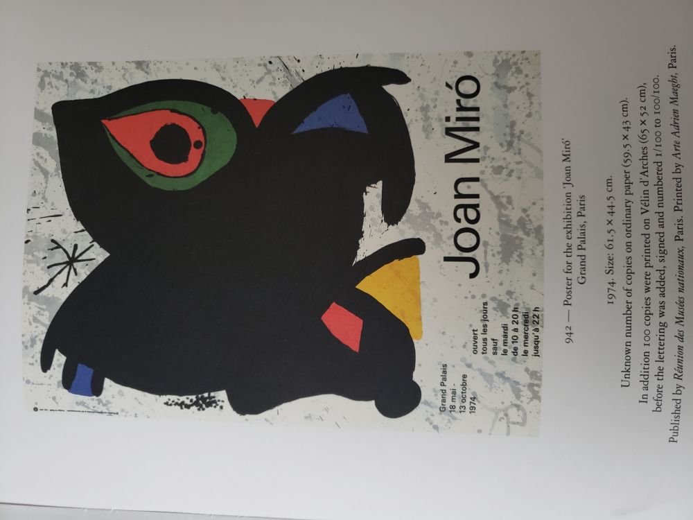 リトグラフ Miró - Grand Palais