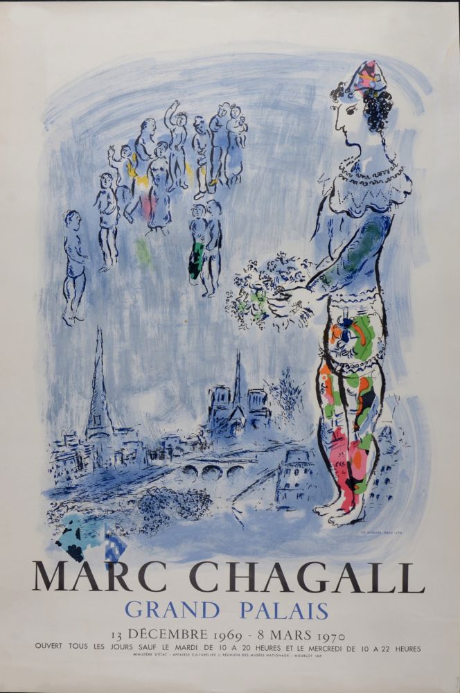 リトグラフ Chagall (After) - Grand Palais, 1969