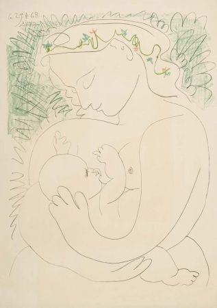 リトグラフ Picasso - Grande maternite