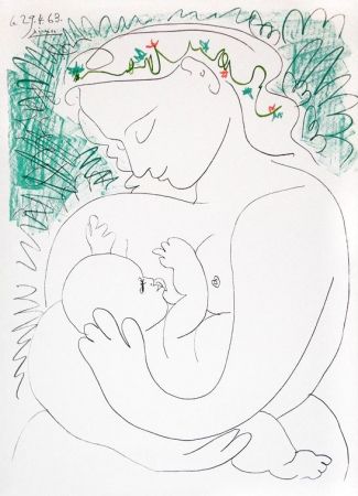 リトグラフ Picasso - Grande Maternité