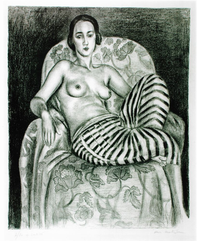 リトグラフ Matisse - Grande odalisque à la culotte bayadère