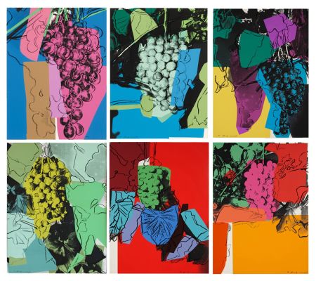 シルクスクリーン Warhol - Grapes Complete Portfolio