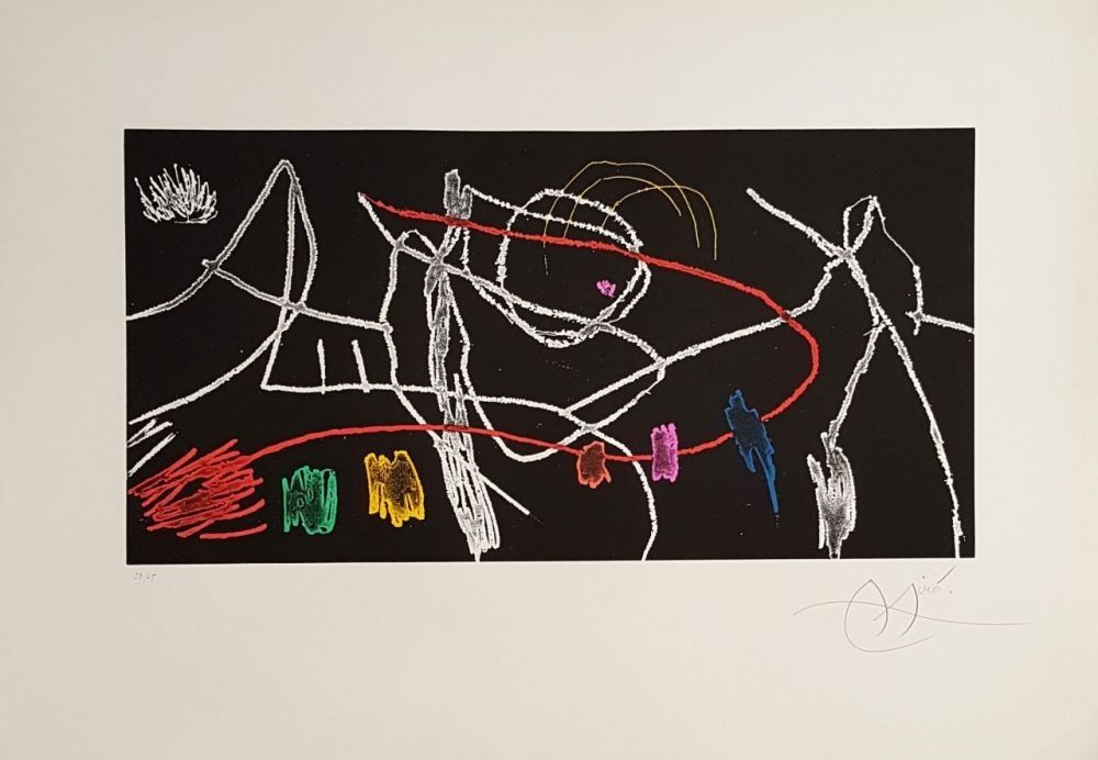 彫版 Miró - Gravure pour une exposition