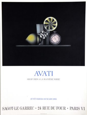 オフセット Avati - Gravure à la Maniére Noire Galerie Sagot Le Garrec