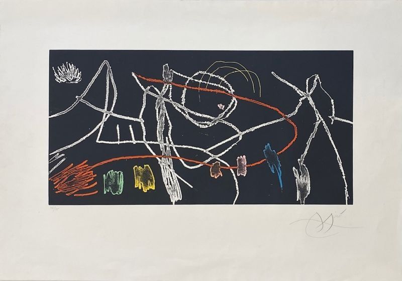 エッチングと　アクチアント Miró - Gravures pour une exposition 