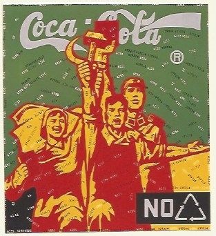 リトグラフ Guangyi - Great criticism - Coca Cola