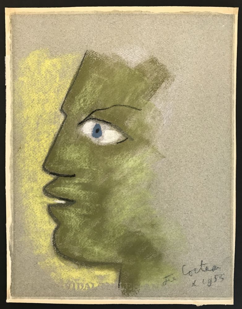 技術的なありません Cocteau - Green Profile on Grey Background