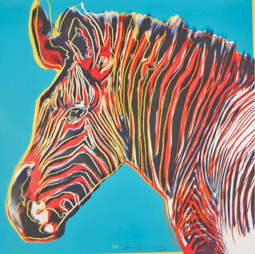 シルクスクリーン Warhol - Grevys Zebra (FS II.300)