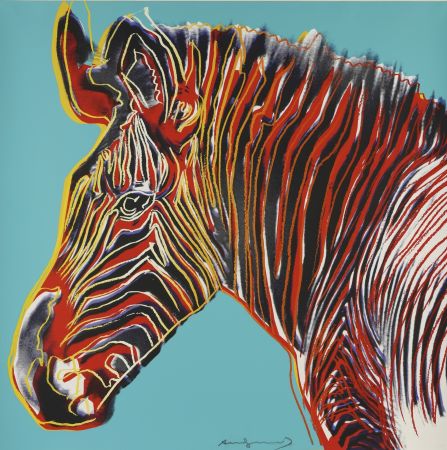 シルクスクリーン Warhol - Grevys Zebra (FS II.300)