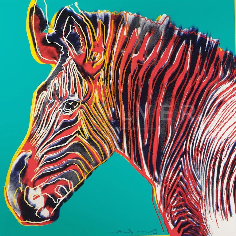 シルクスクリーン Warhol - Grevys Zebra (FS II.300) by Andy Warhol