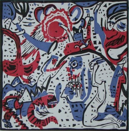 木版 Kandinsky - Grosse Auferstehung