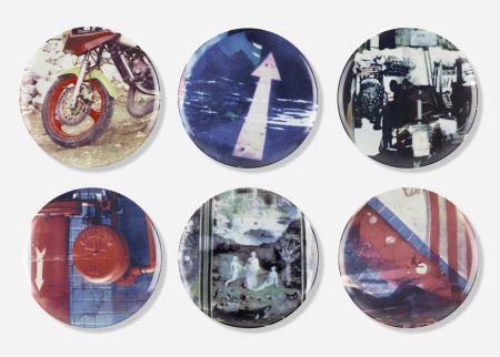 シルクスクリーン Rauschenberg - Guggenheim Museum Retrospective Plates