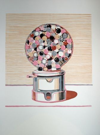 リノリウム彫版 Thiebaud - Gumball Machine