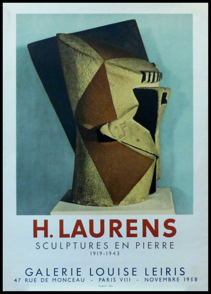 掲示 Laurens - H. LAURENS - GALERIE LOUISE LEIRIS SCULPTURES EN PIERRE 