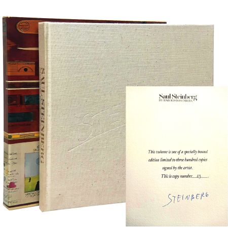 挿絵入り本 Steinberg -  Hand-Signed artbook, New York 1978 - Saul Steinberg [Signed, Limited] Steinberg, Saul (art) and Harold Rosenberg (text)