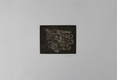 メゾチント彫法 Ebert - Handschuh / Glove