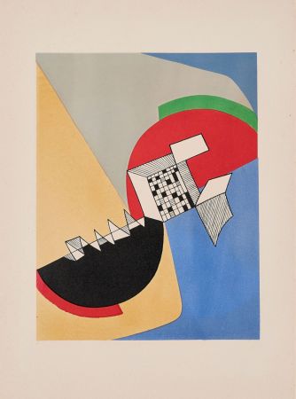 リトグラフ Arp - Hans Arp, Sonia Delaunay, Alberto Magnelli and Sophie Taeuber-Arp : Aux Nourritures Terrestres, 1950 (Complete Portfolio)