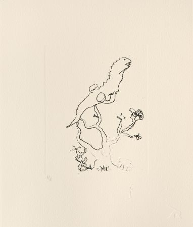 彫版 Flanagan - Hare, reptile and elephant