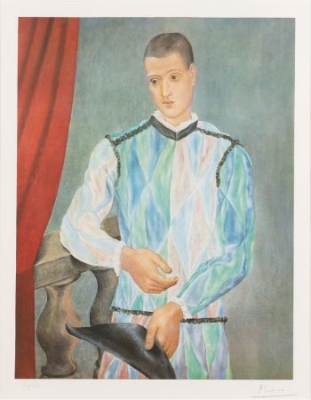 リトグラフ Picasso - Harlequin