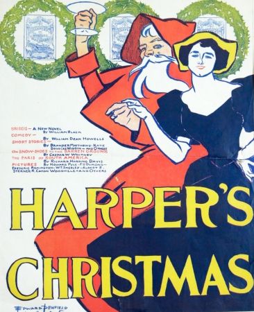 リトグラフ Penfield - HARPERS CHRISTMAS 1895