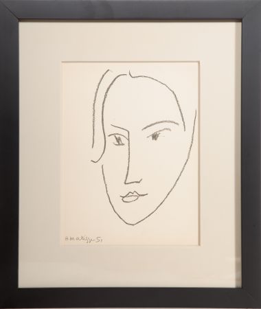 リトグラフ Matisse - Head of a Woman