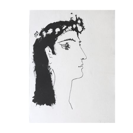彫版 Picasso - Head of a Woman Crowned with Flowers