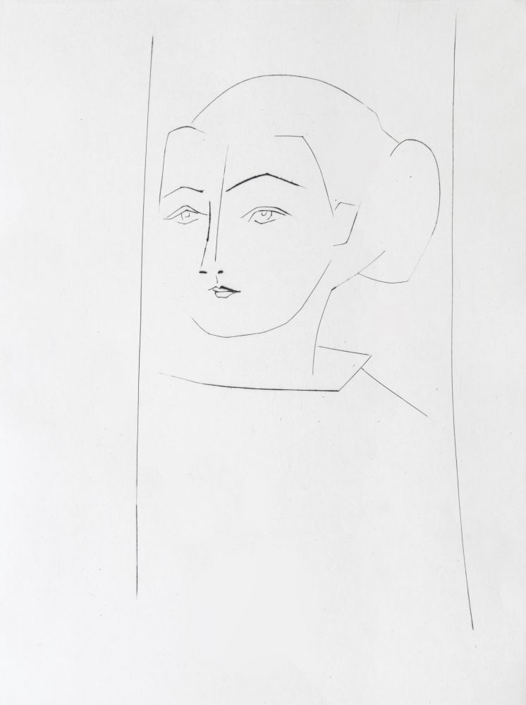 彫版 Picasso - Head of a Woman Wearing her hair in a Chignon