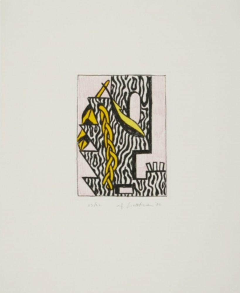 多数の Lichtenstein - Head with Feathers and Braids