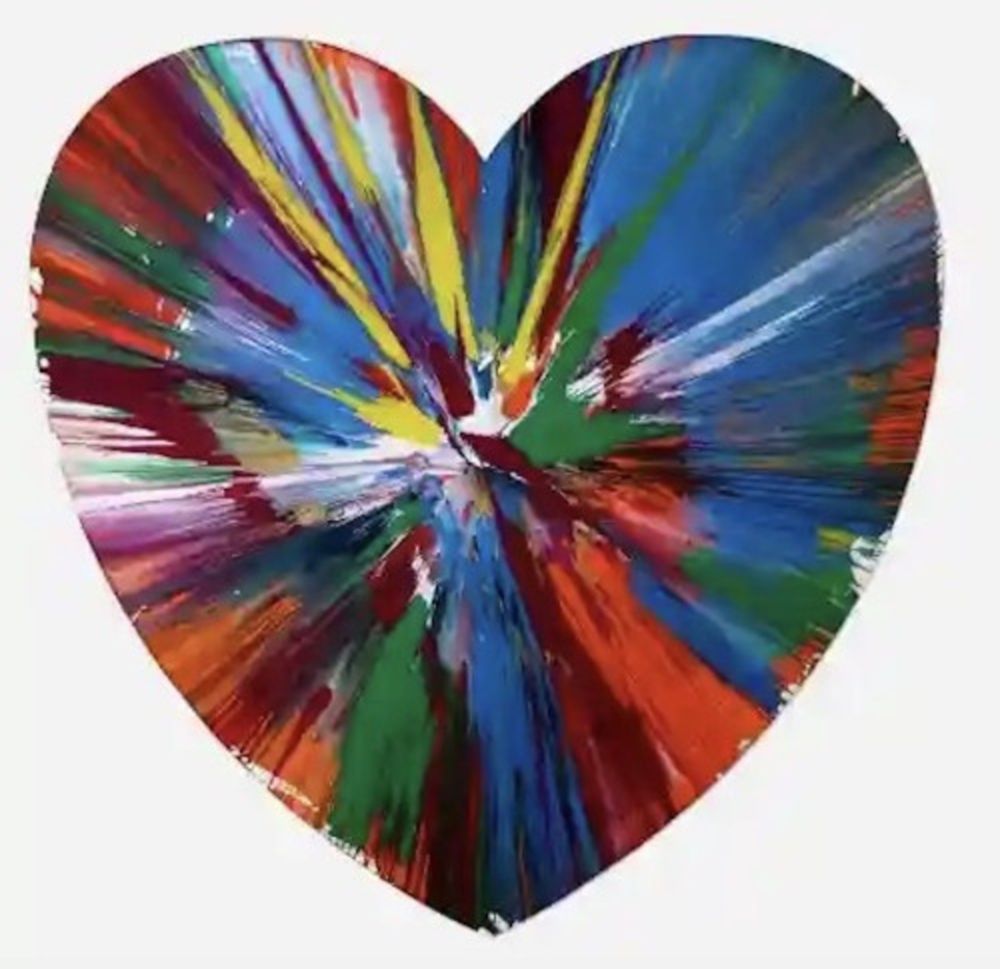多数の Hirst - Heart Spin Painting