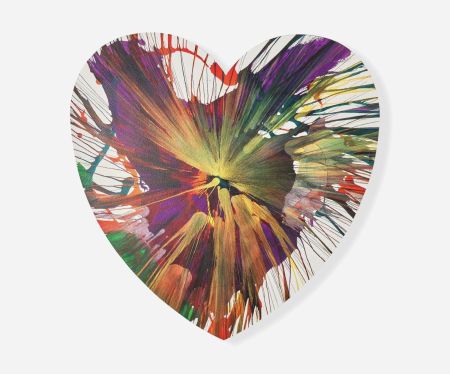 多数の Hirst - Heart Spin Painting