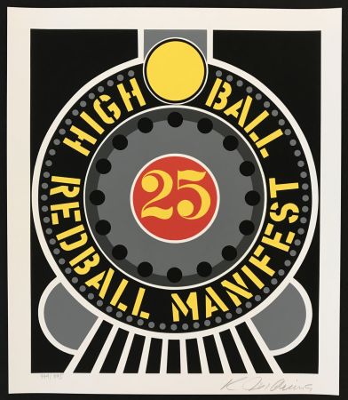 シルクスクリーン Indiana - Highball on Redball Manifest