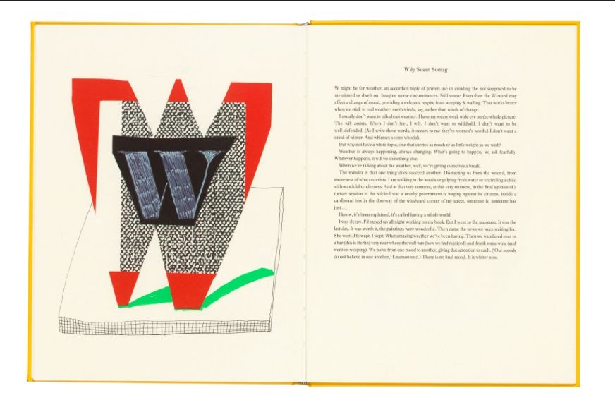 多数の Hockney - Hockney's Alphabet. 1991. Signed. 