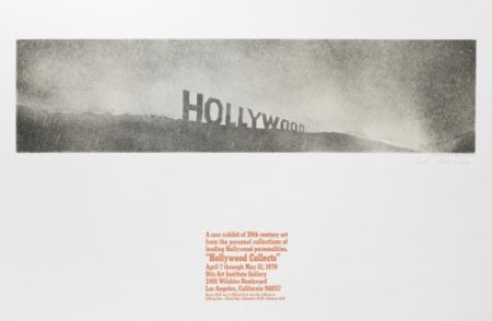 リトグラフ Ruscha - Hollywood in the Rain