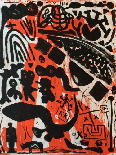 リトグラフ Penck - Homage to Beuys