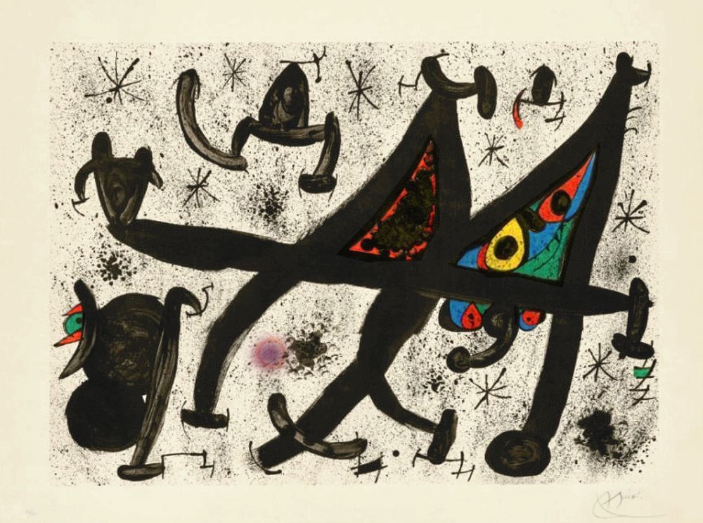 リトグラフ Miró - Homage to Joan Prats
