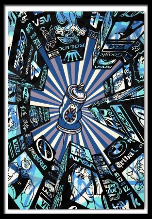 シルクスクリーン Speedy Graphito - Home Street Home (Blue)